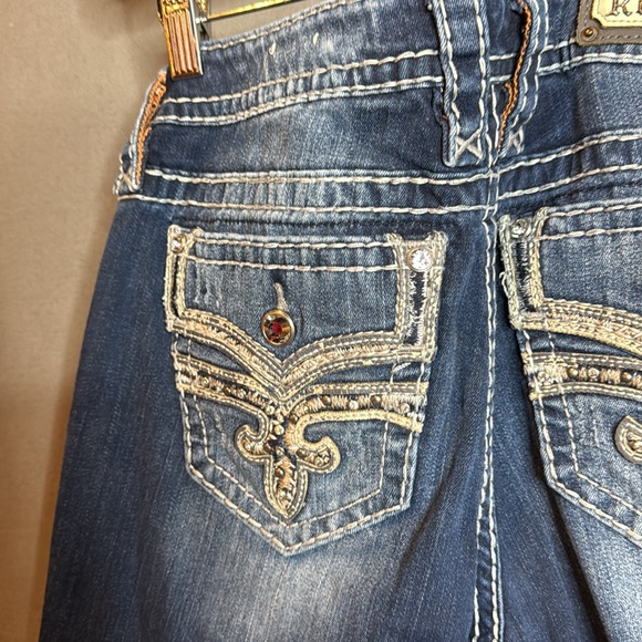 Rock Revival Women's Blue Jeans 29X32 - Picture 10 of 10